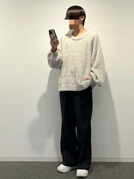 「NIKE（ナイキ）のナイキ エア フォース 1 PLT.AF.ORM ウィメンズシューズ / Nike Air Force 1 PLT.AF.ORM Women's Shoes＜22-29cm 展開＞（スニーカー）」を使った、よかぜ。さん（メンズ・173cm）の冬コーディネート