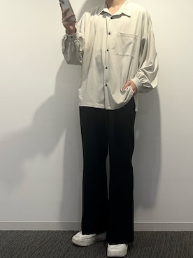 「NIKE（ナイキ）のナイキ エア フォース 1 PLT.AF.ORM ウィメンズシューズ / Nike Air Force 1 PLT.AF.ORM Women's Shoes＜22-29cm 展開＞（スニーカー）」を使った、よかぜ。さん（メンズ・173cm）の秋コーディネート