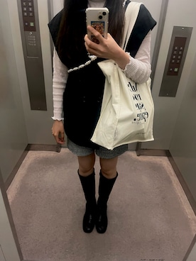 「大学生コーデ」｜「アイテム（ブーツ）」を使った、makiさん（レディース・169cm）の秋コーディネート