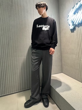 「LACOSTE（ラコステ）のアイテム」を使った、sakaiさん（メンズ・181cm）の秋コーディネート