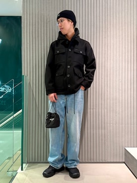 「LACOSTE（ラコステ）のアイテム（帽子）」を使った、sakaiさん（メンズ・181cm）の春コーディネート