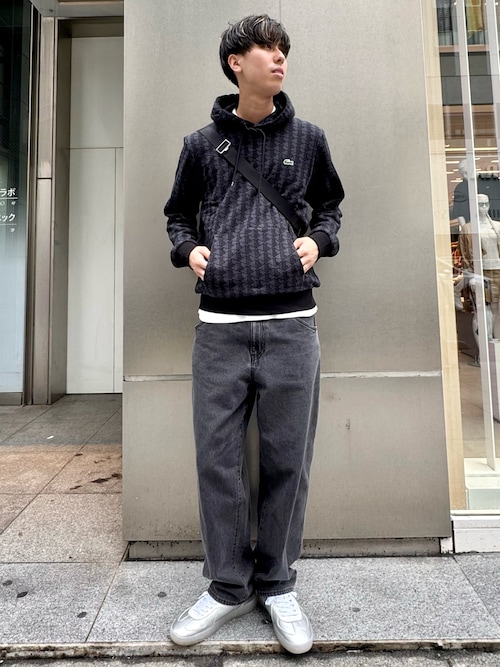 LACOSTE（ラコステ） パーカー オールオーバーモノグラムスウェット