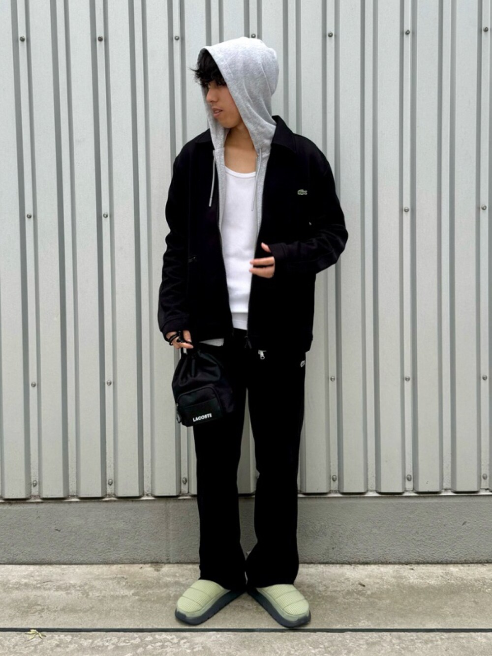LACOSTE トラックジャケット 黒糖くん着用 ラコステ LACOSTE ジャージ 