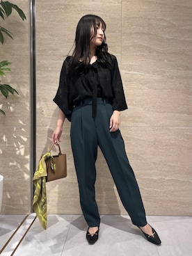 「ワンハンドル」｜「アイテム（パンプス）」を使った、AYAさん（レディース・158cm）の秋コーディネート