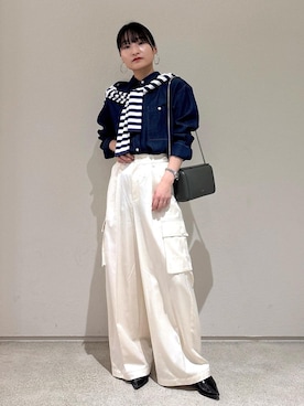 「ROPE'（ロペ）のアイテム（バッグ）」を使った、AYAさん（レディース・158cm）の冬コーディネート