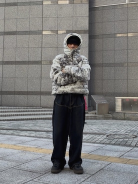 「アイテム（パンツ）」を使った、高尾尚樹さん（メンズ・165cm）の冬コーディネート