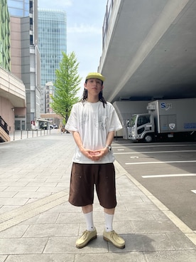 「Sourcream（サワークリーム）のアイテム」を使った、高尾尚樹さん（メンズ・165cm）の夏コーディネート