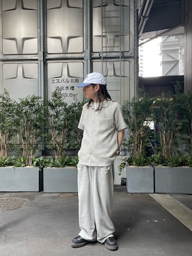 「アイテム（パンツ）」を使った、高尾尚樹さん（メンズ・165cm）の夏コーディネート
