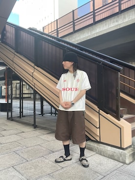 高尾尚樹さん（メンズ・165cm）の夏コーディネート