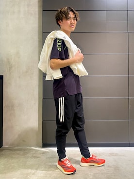 「アイテム（パーカー）」を使った、SYさん（メンズ・175cm）の春コーディネート