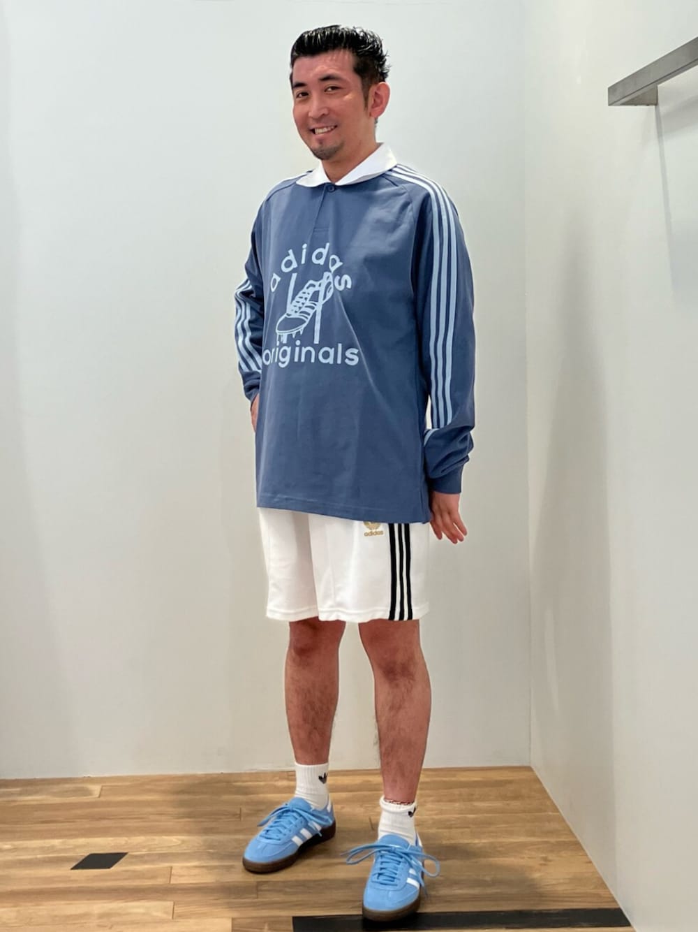 SRさんの「ミッドカットクルーソックス 3足組 [MID CREWSOCKS 3P]  / アディダスオリジナルス adidas Originals（adidas）」を使ったコーディネートの1枚目の写真