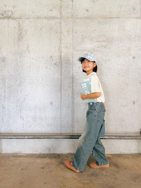 「アイテム（パンプス）」を使った、TSUMUNOさん（キッズ・130cm）の秋コーディネート
