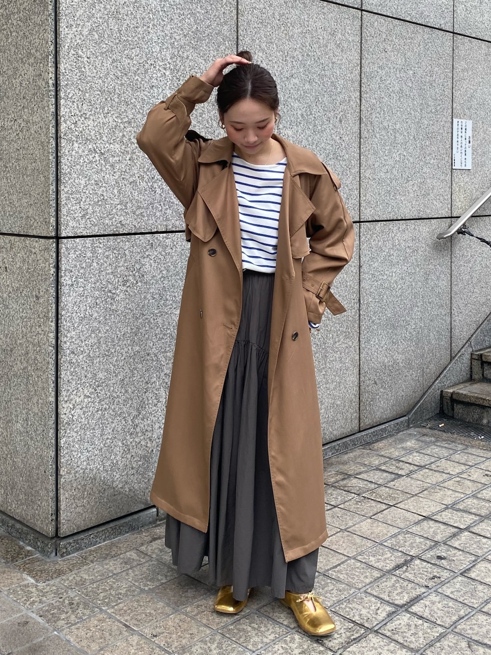 トレンチコート 負う ungrid アングリッド 