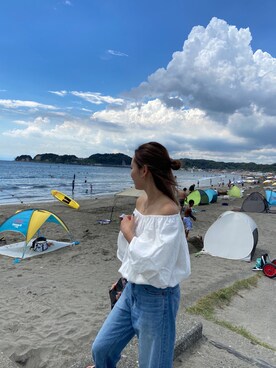 佐々木悠さん(レディース・158cm)の秋コーディネート