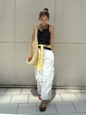 佐々木悠さん(レディース・159cm)の夏コーディネート