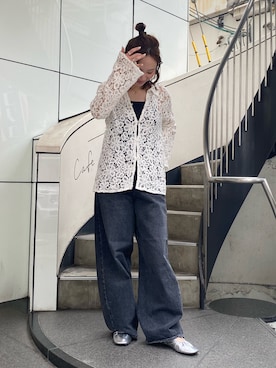 「Ungrid（アングリッド）のアイテム」を使った、佐々木悠さん（骨格ストレート・レディース・159cm）の春コーディネート