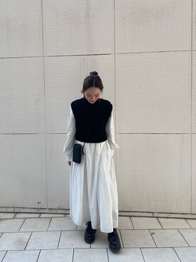 佐々木悠さん(レディース・158cm)の冬コーディネート