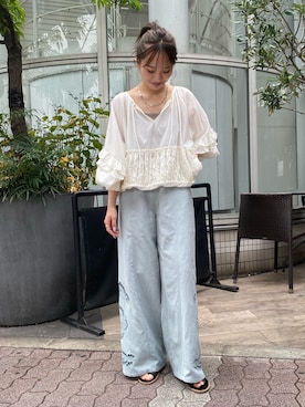 「Ungrid（アングリッド）のアイテム」を使った、佐々木悠さん（骨格ストレート・レディース・159cm）の春コーディネート