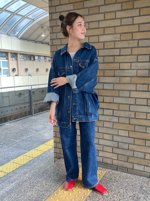 Ungrid ビッグシルエットデニムジャケット　インディゴブルー Ungrid ビッグシルエットデニムジャケットインディゴブルー