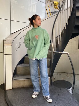 佐々木悠さん（レディース・158cm）の秋コーディネート
