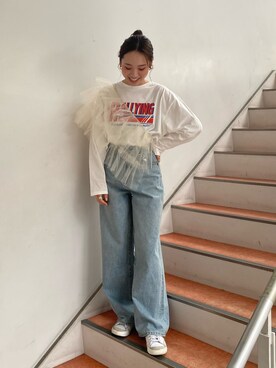 佐々木悠さん（レディース・158cm）の冬コーディネート