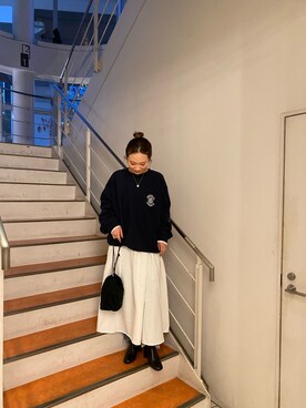 佐々木悠さん（レディース・158cm）の秋コーディネート