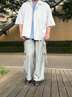 「Dr. Martens（ドクターマーチン）のアイテム（スニーカー）」を使った、hiroさん（メンズ・175cm）の夏コーディネート