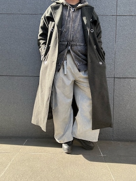 「アイテム（スニーカー）」を使った、hiroさん（メンズ・175cm）の冬コーディネート