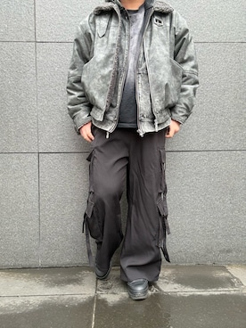 「アイテム（トップス）」を使った、hiroさん（メンズ・175cm・30代）の冬コーディネート