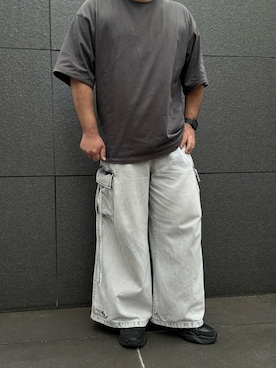 「アイテム（カーゴパンツ）」を使った、hiroさん（メンズ・175cm・30代）の夏コーディネート
