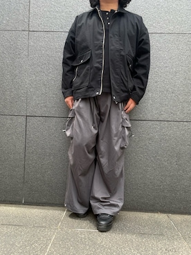 「ADRER（アドラー）のアイテム（ブルゾン）」を使った、hiroさん（メンズ・175cm）の春コーディネート