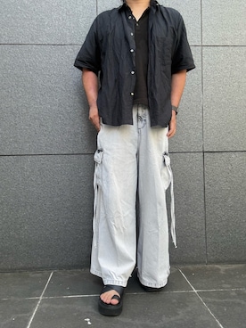 「LIDNM（リドム）のアイテム」を使った、hiroさん（メンズ・175cm）の夏コーディネート
