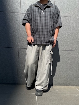「アイテム（トップス）」を使った、hiroさん（メンズ・175cm）の夏コーディネート