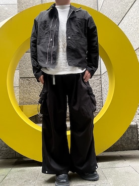 「ADRER（アドラー）のアイテム（パンツ）」を使った、hiroさん（メンズ・175cm）の秋コーディネート
