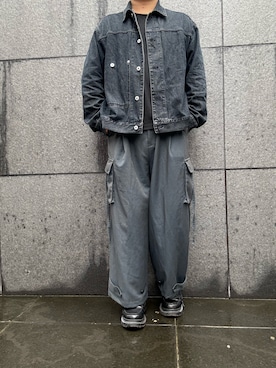 「CLEL（クレイル）のアイテム（パンツ）」を使った、hiroさん（メンズ・175cm）の秋コーディネート
