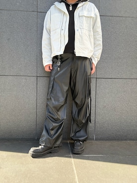 「アイテム（パーカー）」を使った、hiroさん（メンズ・175cm）の秋コーディネート