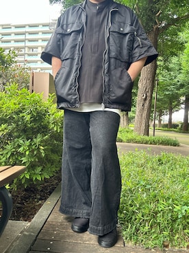 「Dr. Martens（ドクターマーチン）のアイテム（スニーカー）」を使った、hiroさん（メンズ・175cm）の夏コーディネート