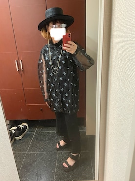 「アイテム（サングラス）」を使った、ゆきえさん（レディース・153cm）の夏コーディネート