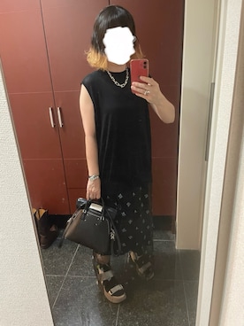 「アイテム（腕時計）」を使った、ゆきえさん（レディース・153cm）の夏コーディネート