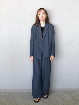 「アイテム（テーラードジャケット）」を使った、arakakiiiiさん（レディース・162cm・30代）の秋コーディネート