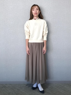 「アイテム（バンダナ/スカーフ）」を使った、arakakiiiiさん（レディース・162cm・30代）の秋コーディネート