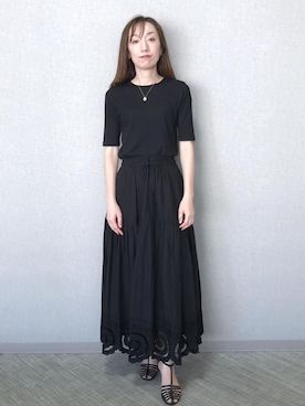 「ROPE'（ロペ）のアイテム」を使った、arakakiiiiさん（レディース・162cm）の夏コーディネート