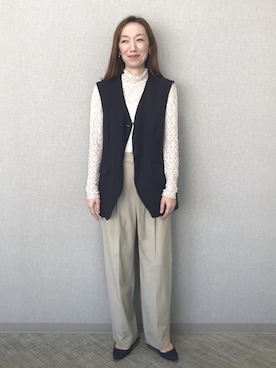 「イエベ春」｜arakakiiiiさん（レディース・162cm）の冬コーディネート