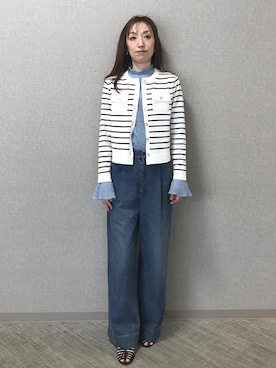 「ROPE'（ロペ）のアイテム」を使った、arakakiiiiさん（レディース・162cm）の春コーディネート