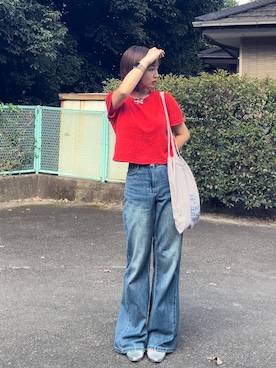 「GRL」｜「アイテム（その他シューズ）」を使った、akatamさん（レディース・154cm）の夏コーディネート