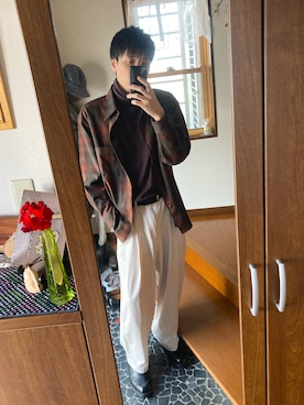 みずひとさん（メンズ・177cm）の秋コーディネート