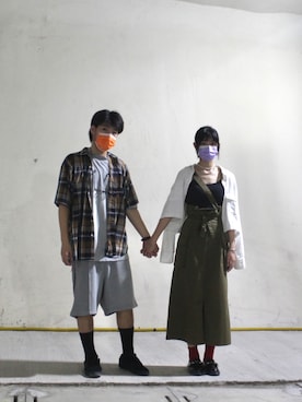 「Levi's（リーバイス）のアイテム（ブルゾン）」を使った、Kovacさん（メンズ・181cm）の夏コーディネート