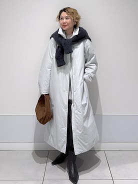 「アイテム（ダウンジャケット/コート）」を使った、Hiromさん（レディース・154cm・40代）の秋コーディネート