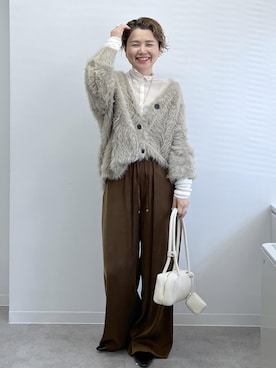 「アイテム（ローファー）」を使った、Hiromさん（レディース・154cm・40代）の秋コーディネート