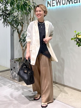 「アイテム（ジャケット/アウター）」を使った、Hiromさん（レディース・154cm・40代）の夏コーディネート